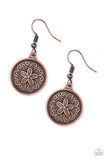 Paparazzi "Seeing Star Lilies" Copper Earrings Paparazzi Jewelry