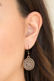 Paparazzi "Seeing Star Lilies" Copper Earrings Paparazzi Jewelry