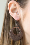 Paparazzi "Floral Frontier" Copper Earrings Paparazzi Jewelry