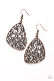 Paparazzi VINTAGE VAULT "Time To LEAF" Copper Earrings Paparazzi Jewelry