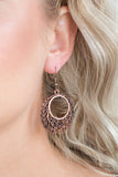 Paparazzi "Grapevine Glamorous" Copper Earrings Paparazzi Jewelry