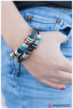 Paparazzi "Black and Blue" Blue Bracelet Paparazzi Jewelry