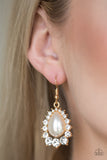 Paparazzi VINTAGE VAULT "Regal Renewal" Gold Earrings Paparazzi Jewelry