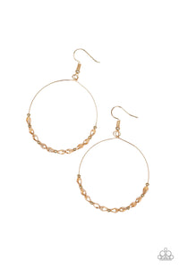 Paparazzi "Prize Winning Sparkle" Gold Earrings Paparazzi Jewelry