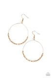 Paparazzi "Prize Winning Sparkle" Gold Earrings Paparazzi Jewelry