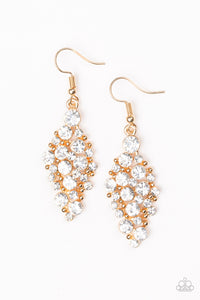 Paparazzi VINTAGE VAULT "Cosmically Chic" Gold Earrings Paparazzi Jewelry