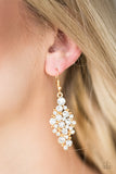 Paparazzi VINTAGE VAULT "Cosmically Chic" Gold Earrings Paparazzi Jewelry