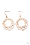 Paparazzi "Modest Mandalas" Rose Gold Earrings Paparazzi Jewelry