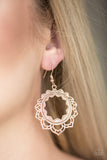 Paparazzi "Modest Mandalas" Rose Gold Earrings Paparazzi Jewelry