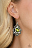 Paparazzi "Reign Supreme" Green Earrings Paparazzi Jewelry