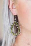 Paparazzi "Mechanical Marvel" Green Earrings Paparazzi Jewelry