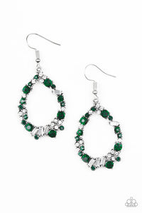 Paparazzi "Crushing Couture" Green Earrings Paparazzi Jewelry