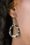 Paparazzi "Crushing Couture" Green Earrings Paparazzi Jewelry