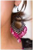 Paparazzi "Drop It! - Pink " earring Paparazzi Jewelry