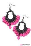 Paparazzi "Drop It! - Pink " earring Paparazzi Jewelry