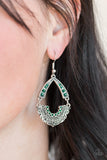 Paparazzi VINTAGE VAULT "Royal Engagement" Green Earrings Paparazzi Jewelry