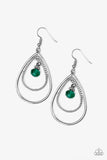 Paparazzi "REIGN On My Parade" Green Earrings Paparazzi Jewelry