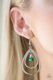 Paparazzi "REIGN On My Parade" Green Earrings Paparazzi Jewelry