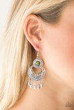 Paparazzi VINTAGE VAULT "Mantra to Mantra" Green Earrings Paparazzi Jewelry