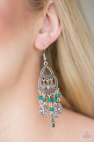 Paparazzi VINTAGE VAULT "Eastern Excursion" Green Earrings Paparazzi Jewelry