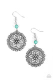 Paparazzi "Full Floral" Green Earrings Paparazzi Jewelry