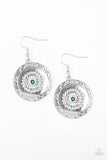 Paparazzi "Peppy Poppy" Green Earrings Paparazzi Jewelry