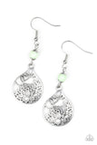 Paparazzi VINTAGE VAULT "In Bloom" Green Earrings Paparazzi Jewelry