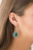 Paparazzi "Flirty Finesse" Green Earrings Paparazzi Jewelry