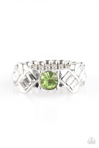 Paparazzi "Luxury Loot" Green Ring Paparazzi Jewelry