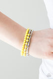 Paparazzi "Very Vivacious" Yellow Bracelet Paparazzi Jewelry