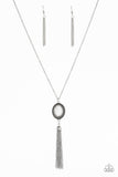 Paparazzi "Canyon Climb" White Necklace & Earring Set Paparazzi Jewelry