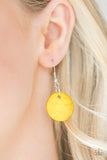 Paparazzi "Pacific Paradise" Yellow Necklace & Earring Set Paparazzi Jewelry