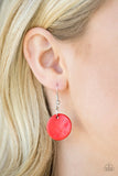Paparazzi "Pacific Paradise" Red Necklace & Earring Set Paparazzi Jewelry