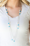 Paparazzi VINTAGE VAULT "Spring Splash" Blue Necklace & Earring Set Paparazzi Jewelry