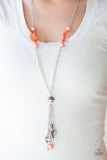 Paparazzi "Heart-Stopping Harmony" Orange Necklace & Earring Set Paparazzi Jewelry