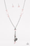 Paparazzi VINTAGE VAULT "Heart-Stopping Harmony" Pink Necklace & Earring Set Paparazzi Jewelry