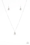 Paparazzi VINTAGE VAULT "Classy Classicist" White Necklace & Earring Set Paparazzi Jewelry