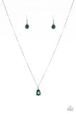 Paparazzi "Classy Classicist" Green Necklace & Earring Set Paparazzi Jewelry