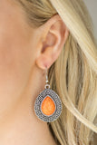Paparazzi "Tribal Tango" Orange Earrings Paparazzi Jewelry
