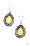 Paparazzi "Tribal Tango" Yellow Earrings Paparazzi Jewelry