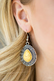 Paparazzi "Tribal Tango" Yellow Earrings Paparazzi Jewelry