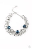 Paparazzi "Vintage Variety" Blue Bracelet Paparazzi Jewelry