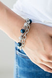 Paparazzi "Vintage Variety" Blue Bracelet Paparazzi Jewelry