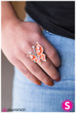 Paparazzi "Time Flies" Orange Ring Paparazzi Jewelry