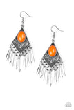 Paparazzi "Mostly Monte-ZUMBA" Orange Earrings Paparazzi Jewelry