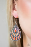 Paparazzi "Westside Wildside" Orange Earrings Paparazzi Jewelry