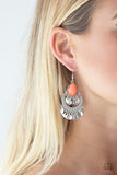 Paparazzi VINTAGE VAULT "Bodaciously Boho" Orange Earrings Paparazzi Jewelry