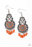 Paparazzi VINTAGE VAULT "Courageously Congo" Orange Earrings Paparazzi Jewelry