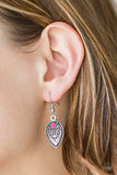Paparazzi VINTAGE VAULT "Distance PASTURE" Pink Earrings Paparazzi Jewelry