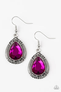 Paparazzi VINTAGE VAULT "Grandmaster Shimmer" Pink Earrings Paparazzi Jewelry